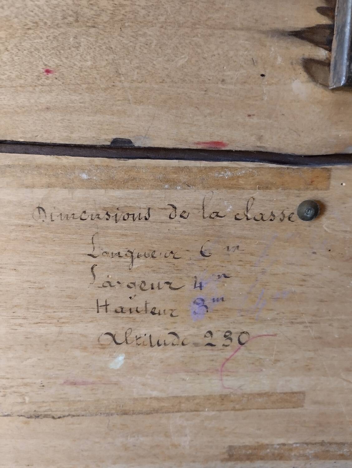 Original school desk