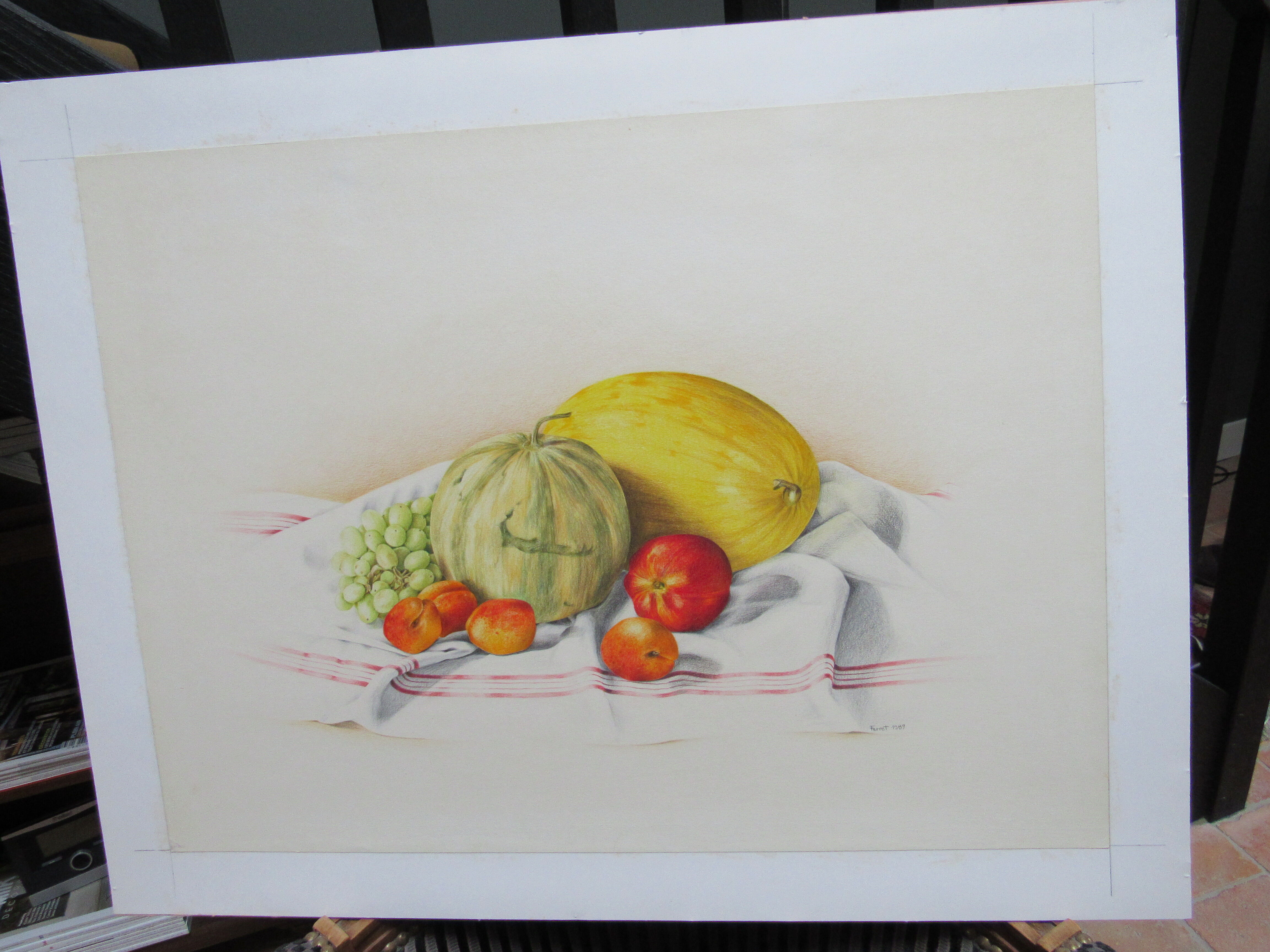 Still life pencil colors