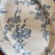 Old oval plate in iron earth model Groseilles de Sarreguemines