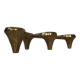 Large Brutalist Bronze Candleholder by Michael Harjes, 1960s