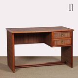 Vintage wicker, bamboo and brass desk by Dal Vera, 1970s