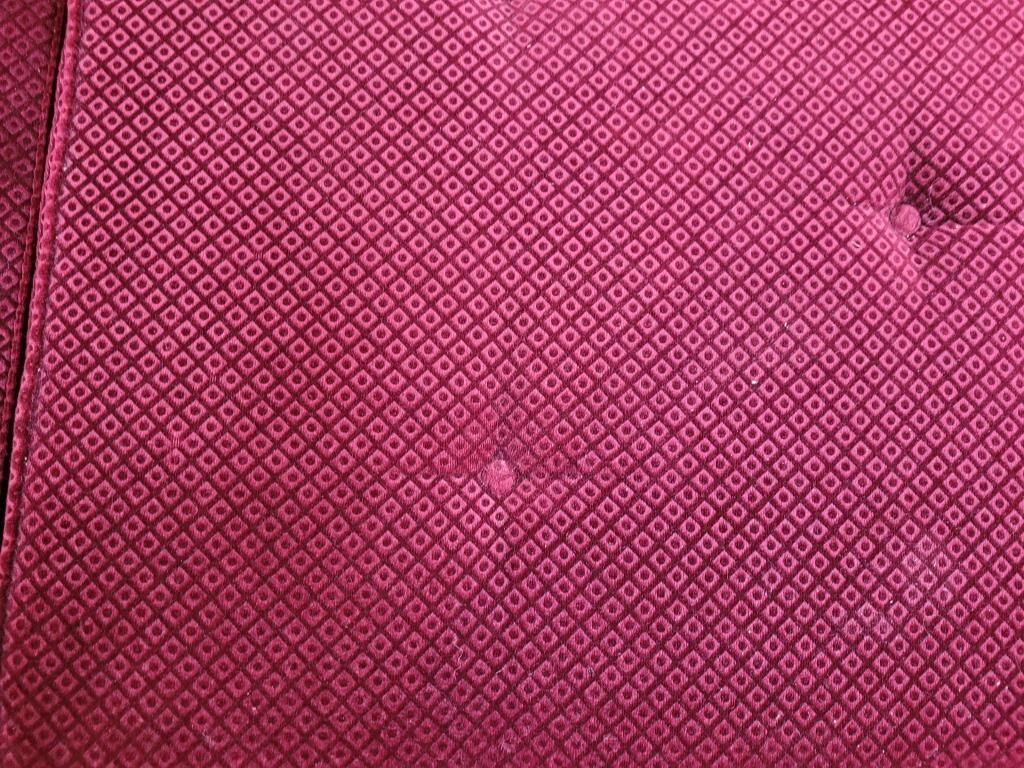 Burgundy red velvet meridian 50s