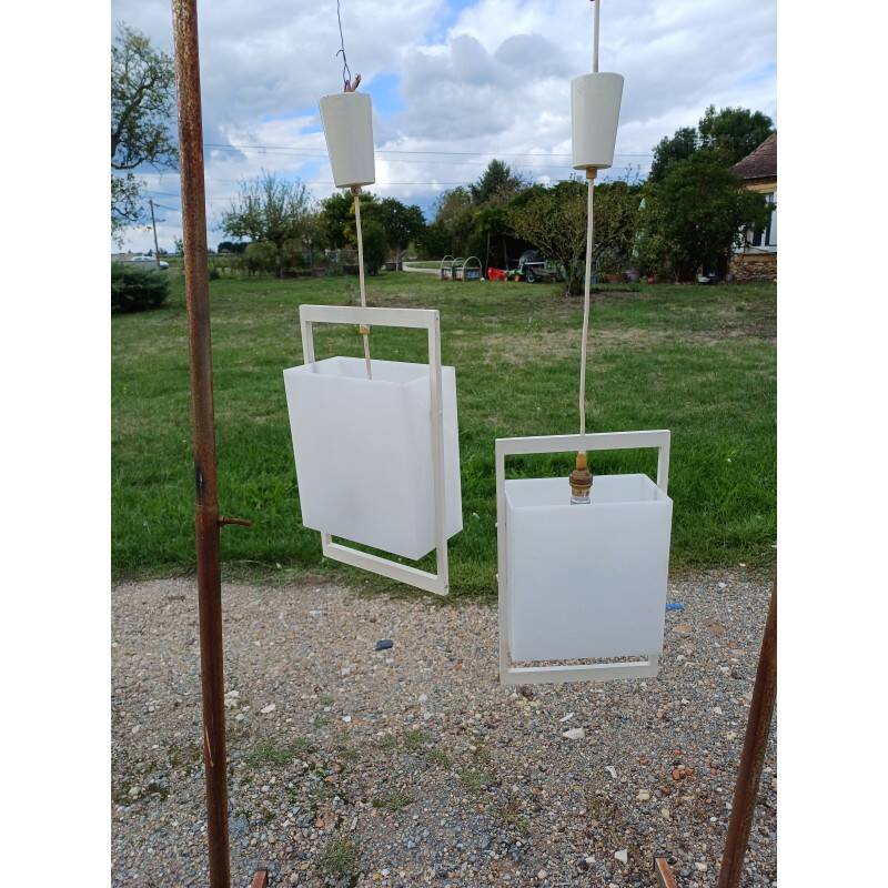 Pair of vintage pendant lights from the 70s