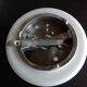 Ceiling light in opaline White half moon / 60 - 70s vintage