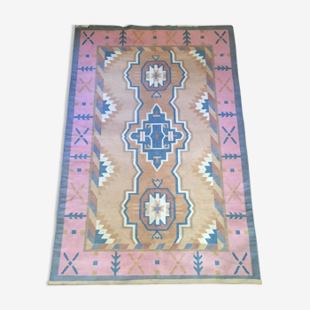 Kilim carpet pastel colors 125x187cm