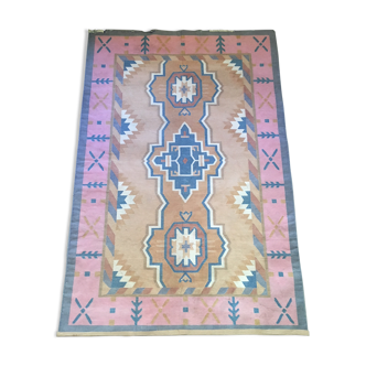 Kilim carpet pastel colors 125x187cm