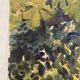 Vintage landscape watercolor