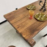 Monastery farm table in oak 1900