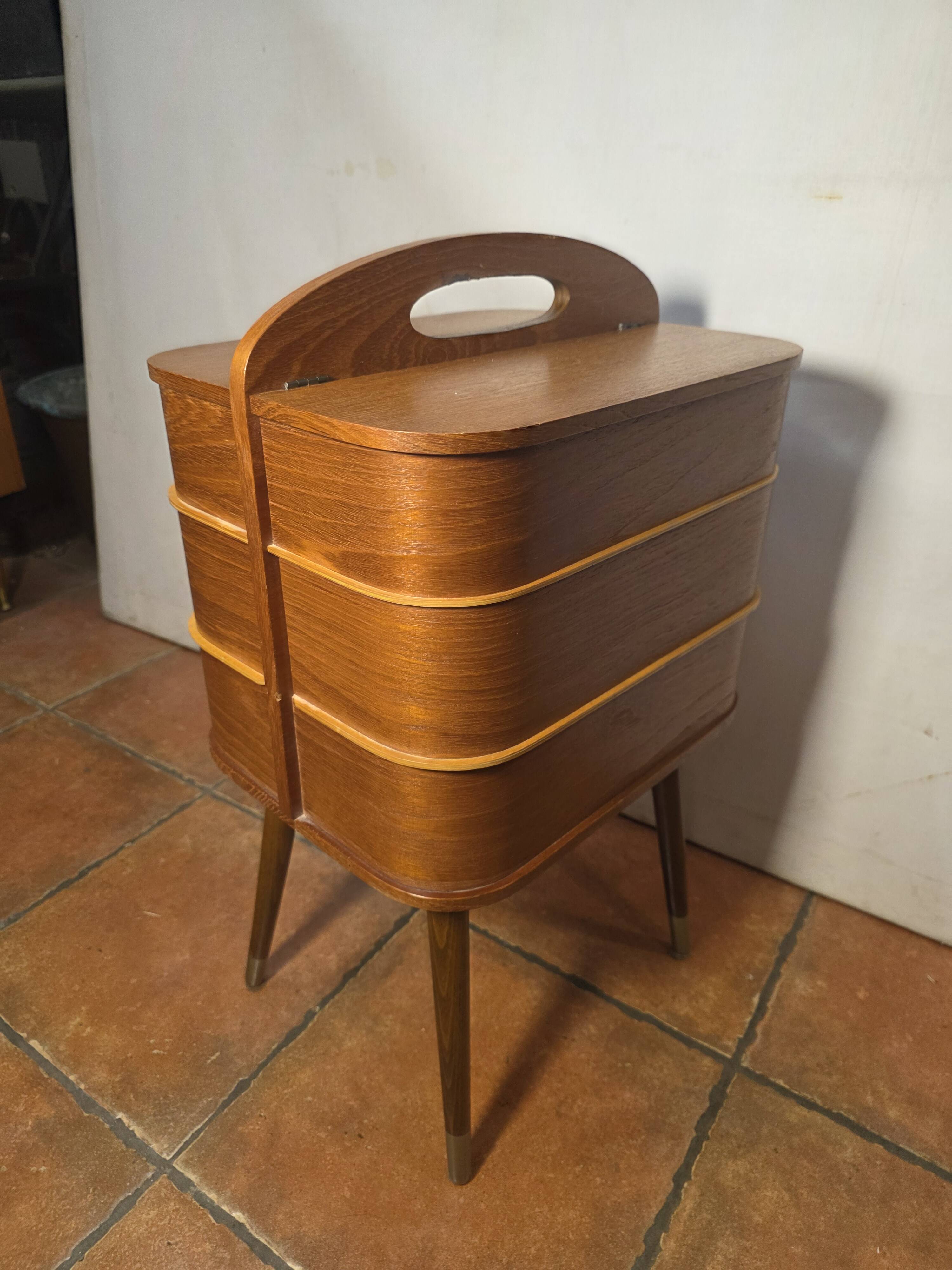 Scandinavian Teak Worker, Danish Design, 1960s