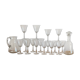 Chiseled glass and carafes
