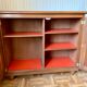 Antique low furniture in solid walnut