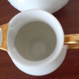 Creamer and milk jug in porcelain Vignaud