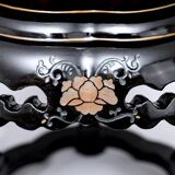 Pair of stools or side tables painted and lacquered wood - period: twentieth century