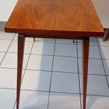 Ancienne table basse scandinave pieds fuseaux