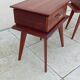 Paire de chevet vintage scandinave pieds compas