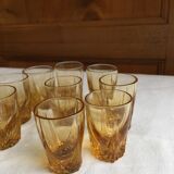 Set of 10 old liqueur glasses