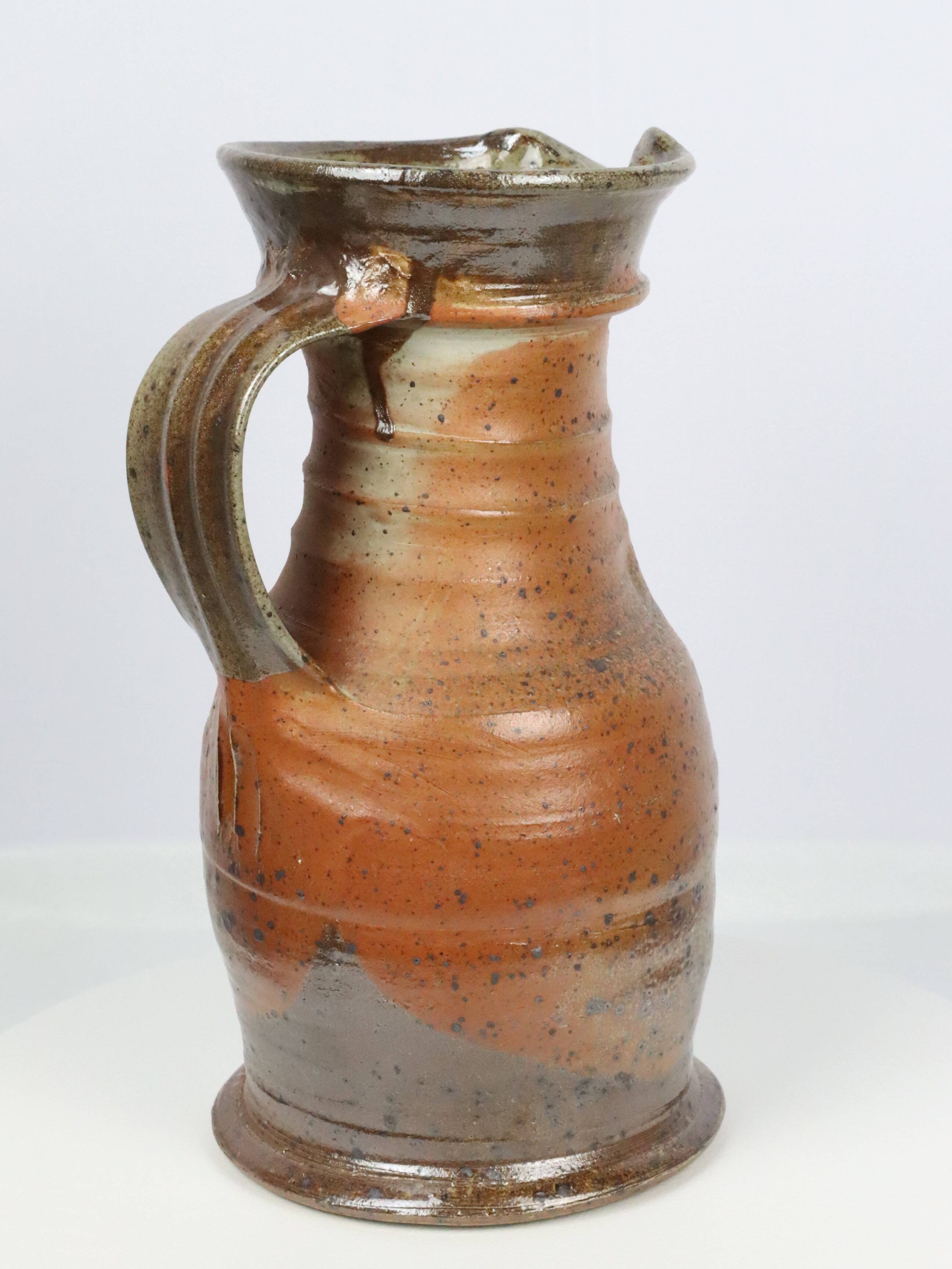 Stoneware pitcher vase by Pedley La Borne 1970