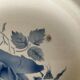 4 old hollow plates Digoin & Sarreguemines "pink pattern"