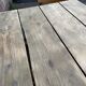 Large country farm table 240 cm in raw natural wood brewery fir