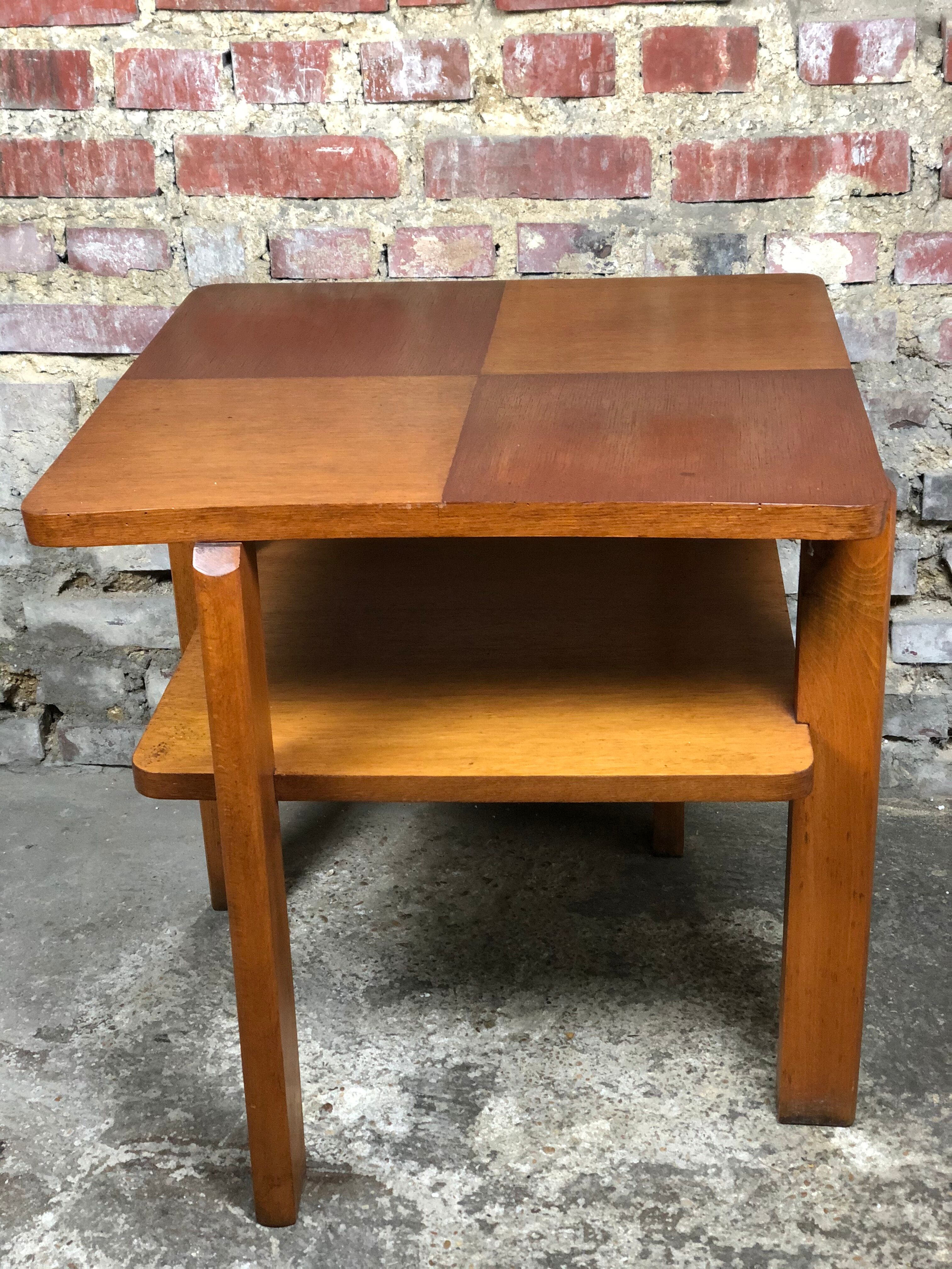 1950 Oak Side Table and Brutal Oak Veneer