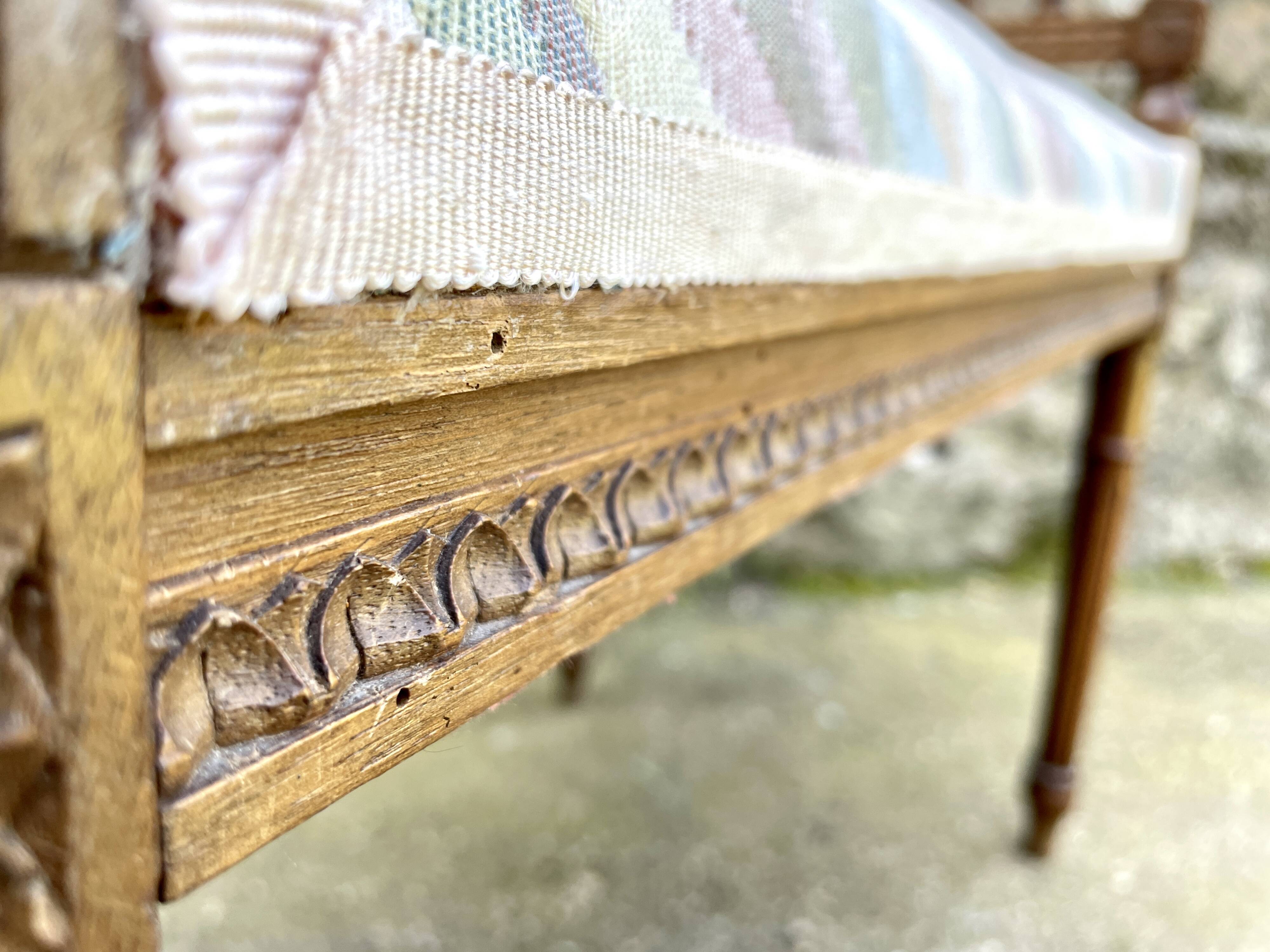 Louis XVI piano bench