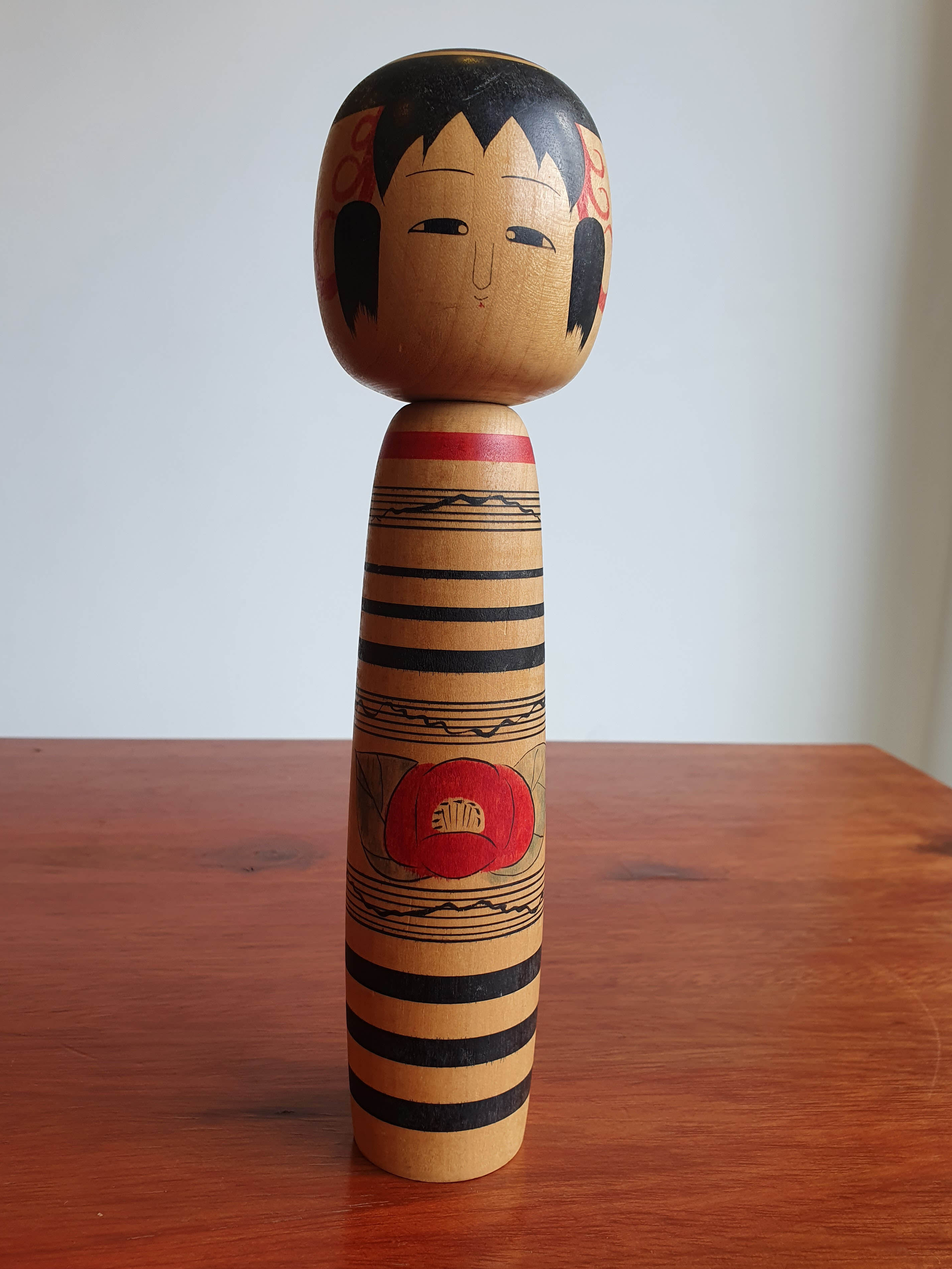 Poupée Japonaise Kokeshi Tsuchiyu - Artisanale Ancienne Signée - Années 1960