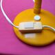 Vintage yellow desk lamp with flexible gooseneck - 1970s