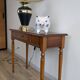 Console in cherry wood with turned legs and drawer – classic charm