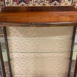 English art deco walnut showcase