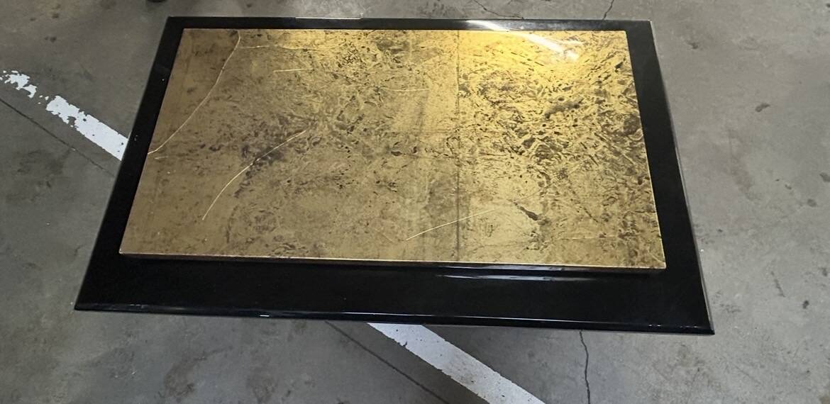 Coffee table in the style of Guy Lefebvre, 1970s.