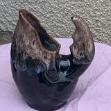 Vintage and numbered glazed ceramic decanter