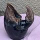 Vintage and numbered glazed ceramic decanter