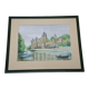 Watercolor painting signed P. Kneppert, The Castle