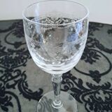 Set of 6 crystal glasses and a carafe