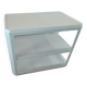 Chariot de bar blanc vintage par Alberto Rosselli pour Kartell, 1970 Italie