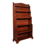 19th Century Mahogany Waterfall Bookcase