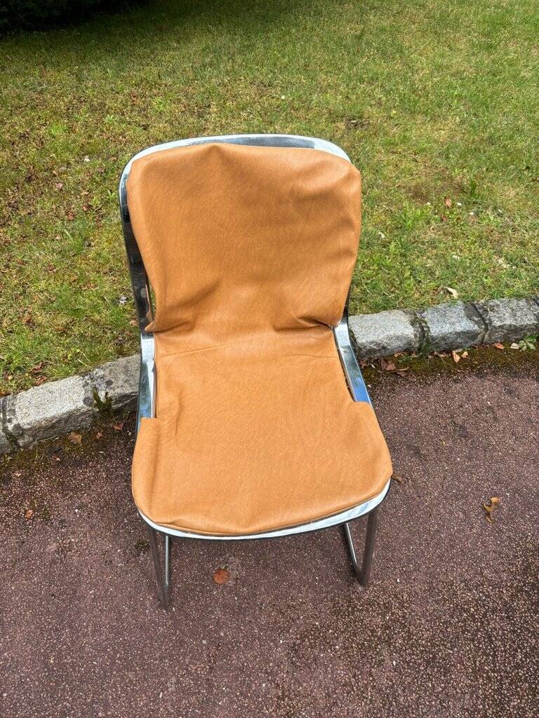 Set of 4 vintage 70s Cidue chairs