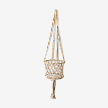 Vintage macramé plant holder