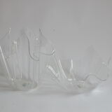 Plexiglass handkerchief bowl and vase, Germany 1970s, set of two.