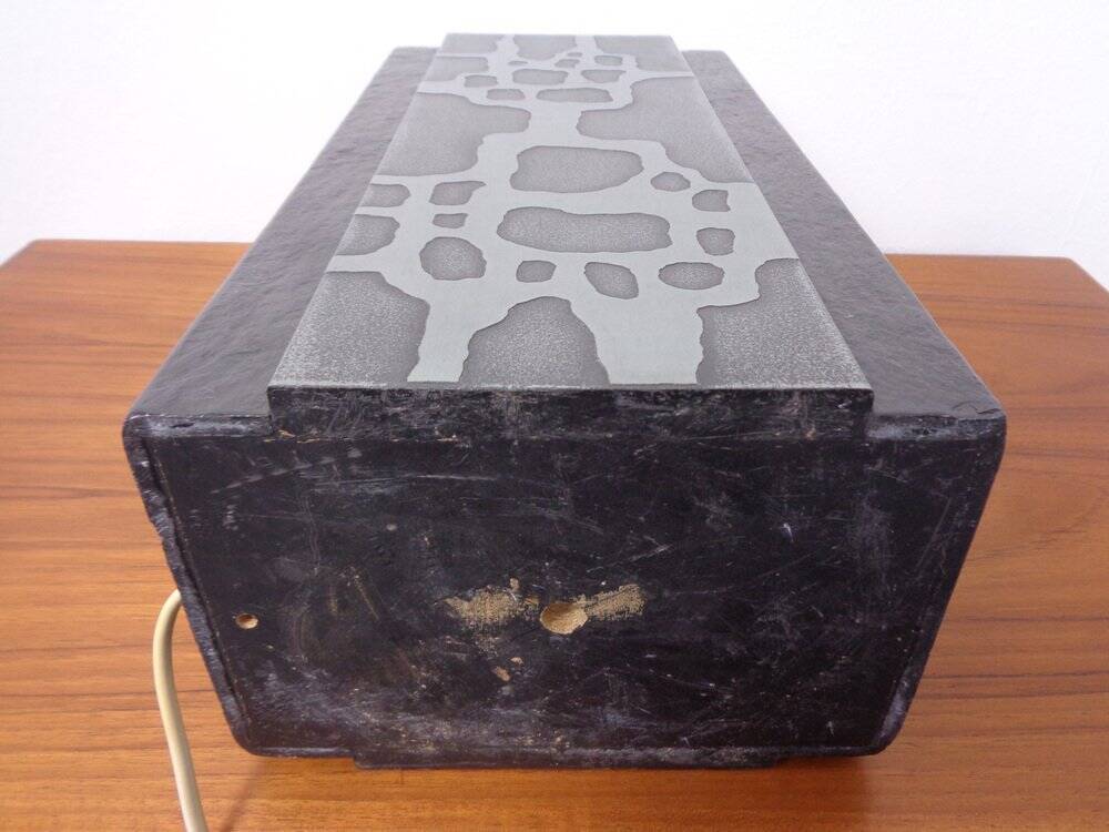 Brutalist table lamp from Temde, Switzerland, 1960s