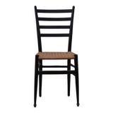 Italian black wooden chair