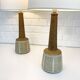 Pair of ceramic table lamps by Esben Klint, Palshus, Denmark, 1960.