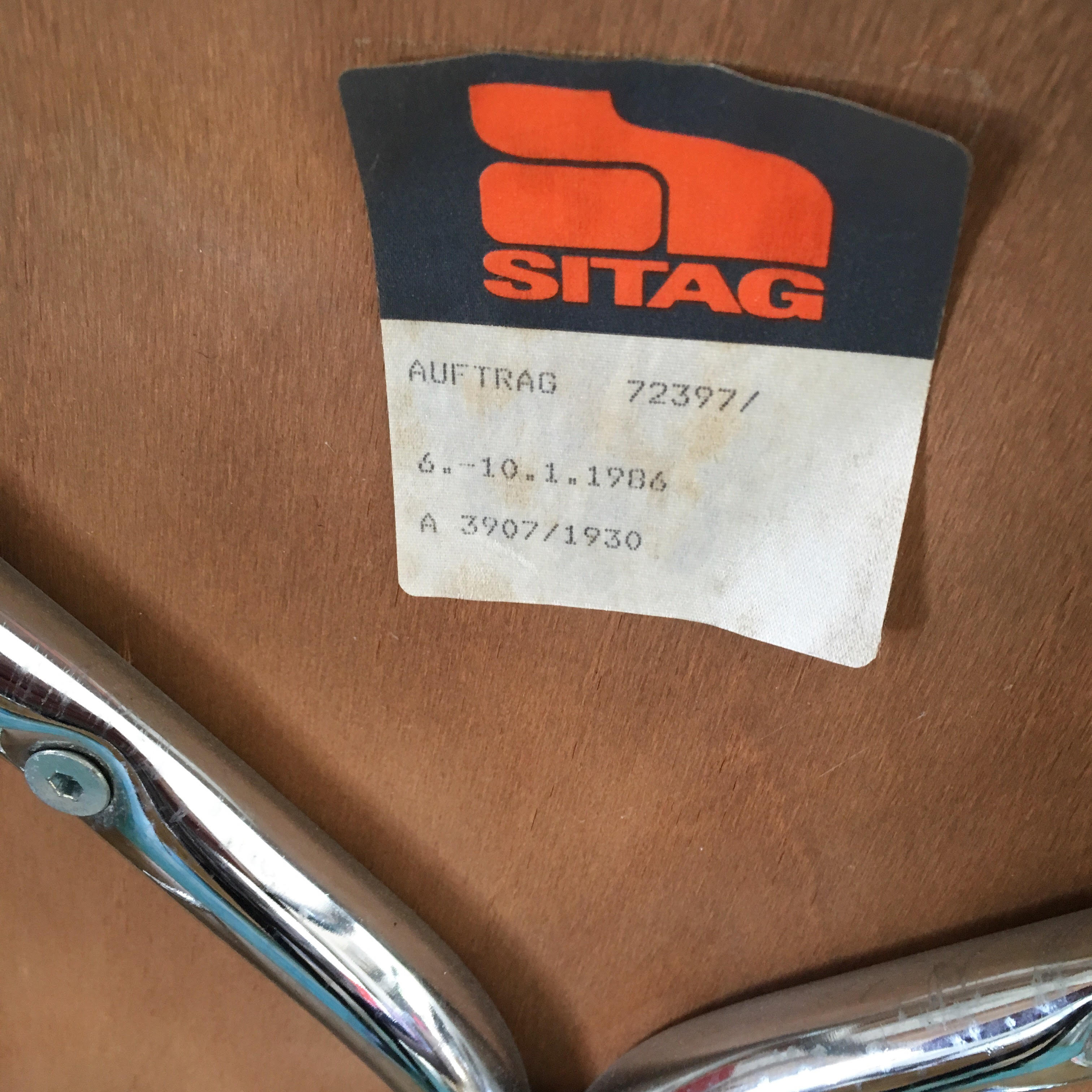 Pair of 80s Sitag chairs