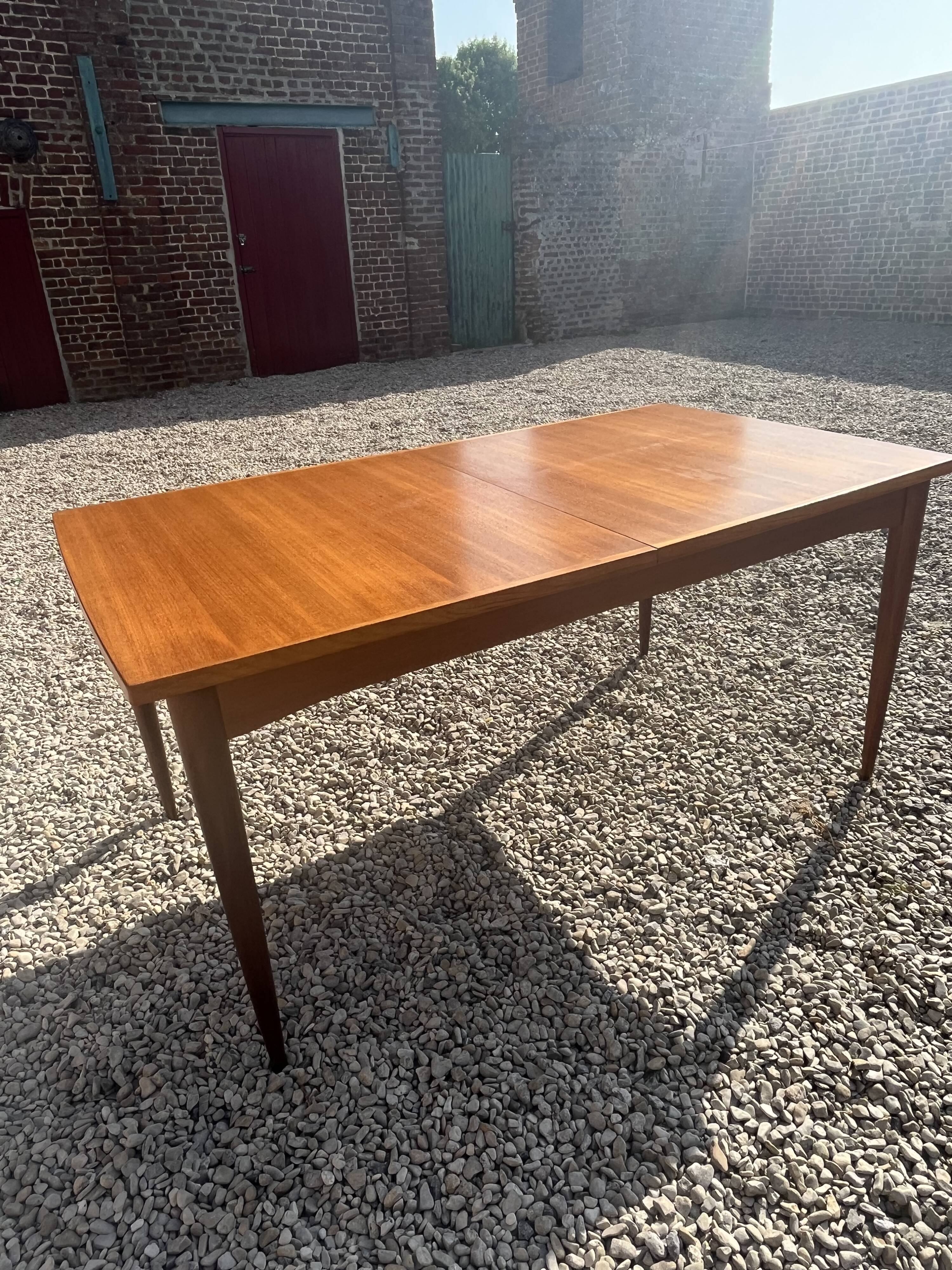 Scandinavian teak dining table