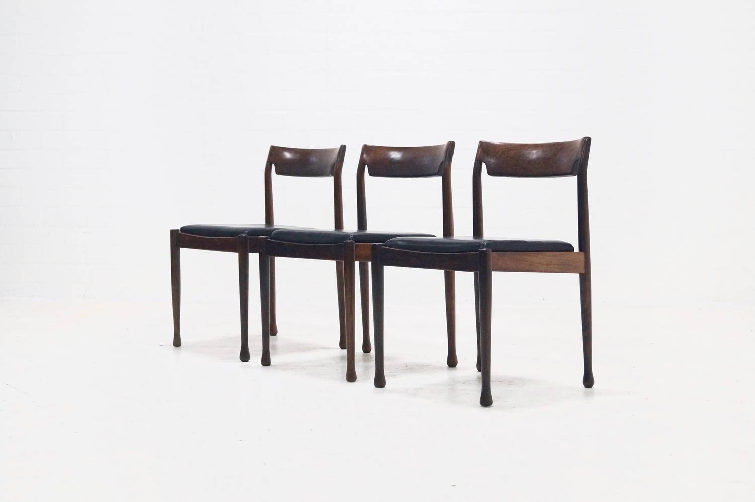 Chair in rosewood and skai 1960