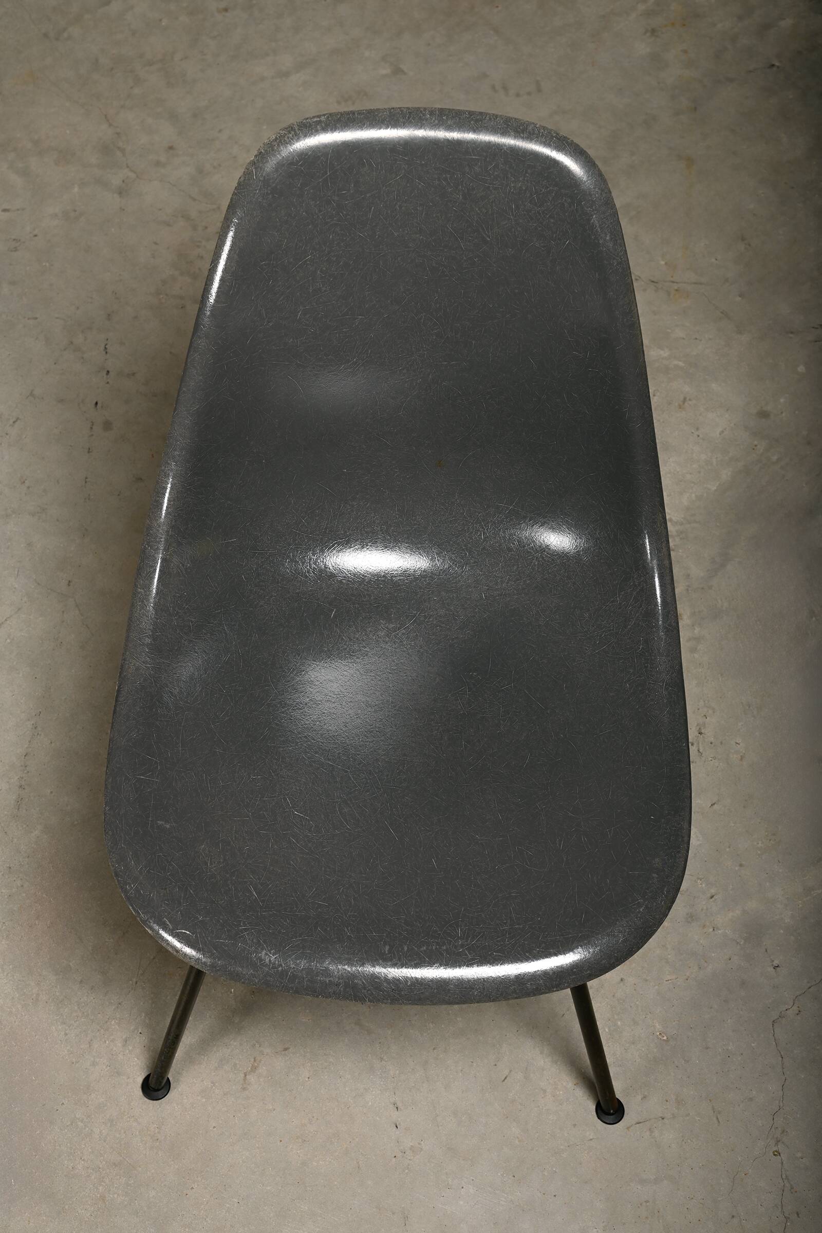 Charles & Ray Eames DSX Fiberglass Side Chairs multicolor set for Herman Mi