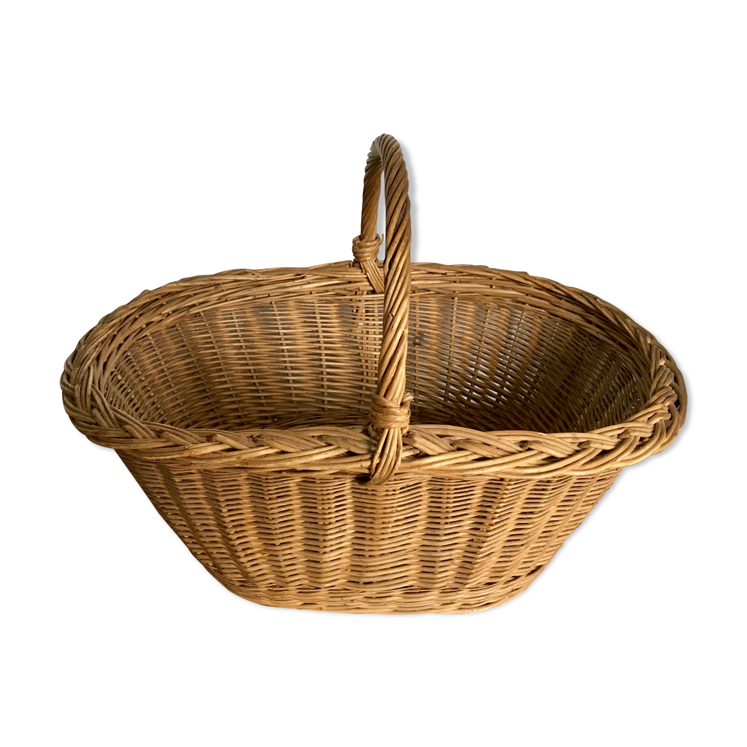 Vintage wicker basket