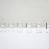 Series of 6 vintage blown glass candle holders edited by Guaxs