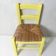 small yellow wooden children's chair