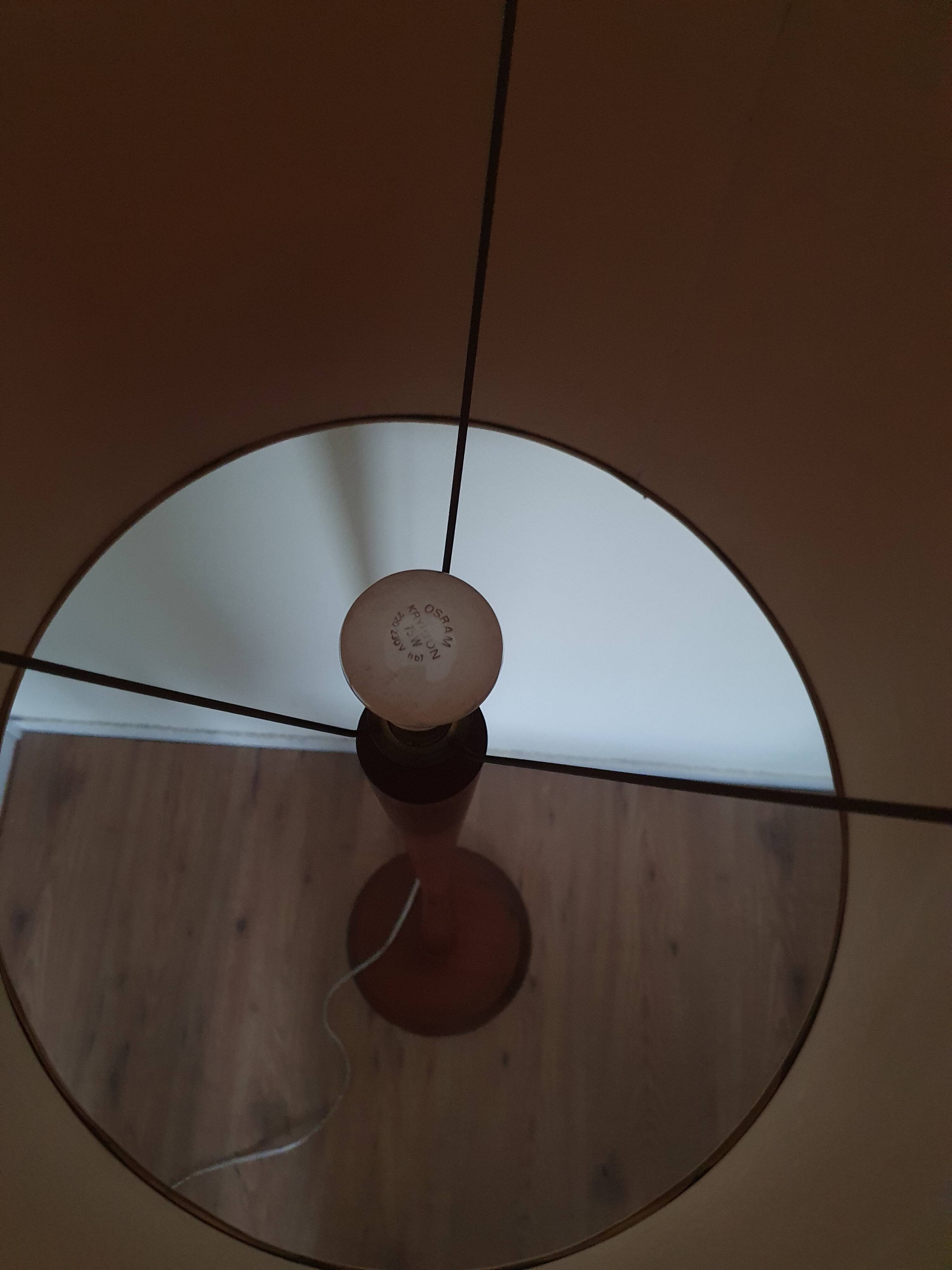 Scandinavian Diabolo teak floor lamp